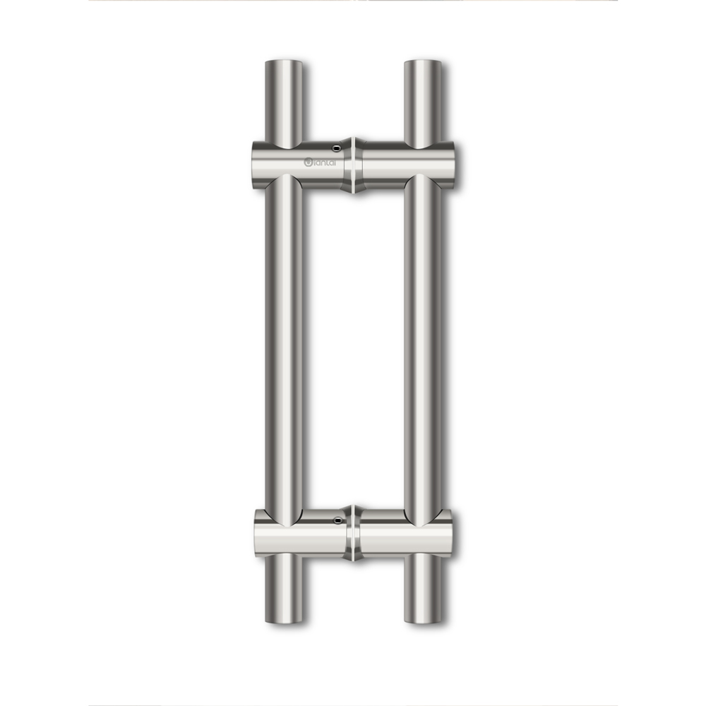 Porte d'entrée en acier inoxydable H Forme de porte en verre réglable